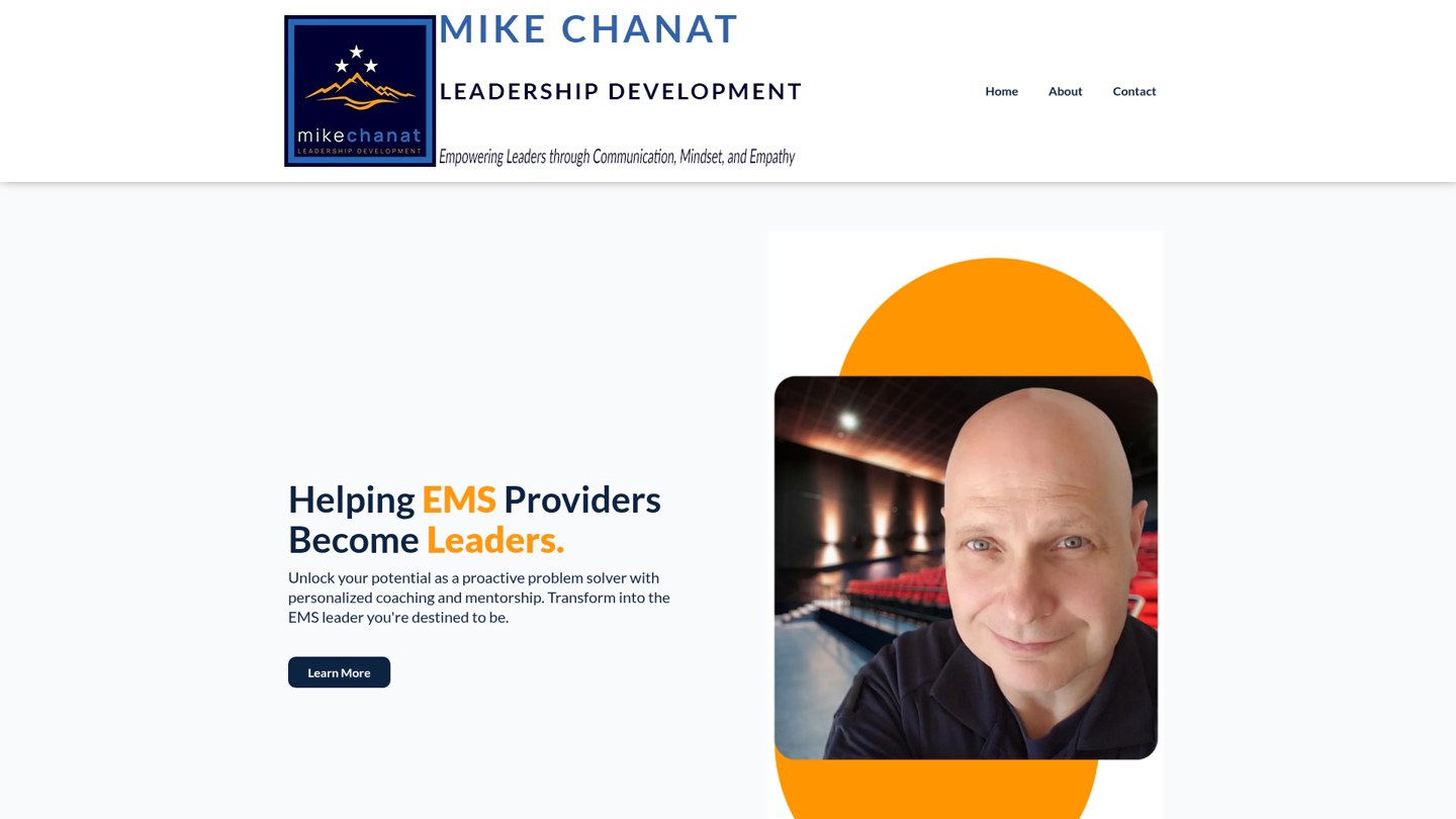 Mike Chanat Leadership Development homepage screenshot