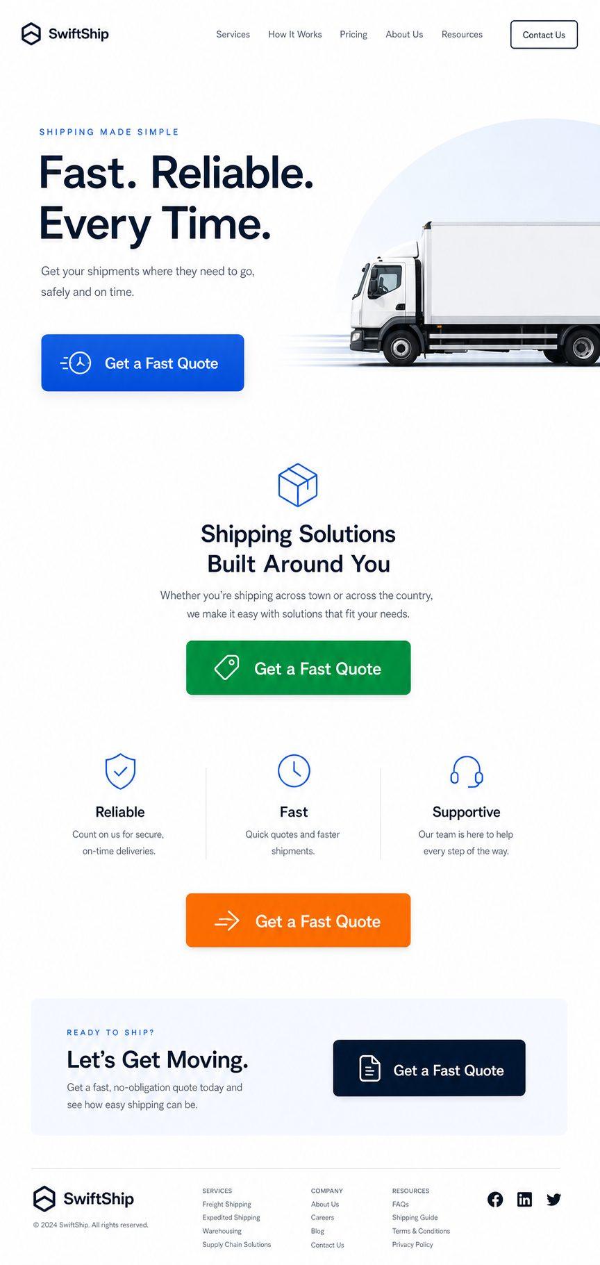 Clean website with a single prominent call-to-action button highlighted in a contrasting color, displayed on a smartphone